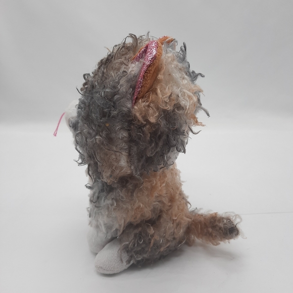 Ty Beanie Boos Scrappy Curly Haired Kitty Cat Stuffed Animal - Picture 3 of 8